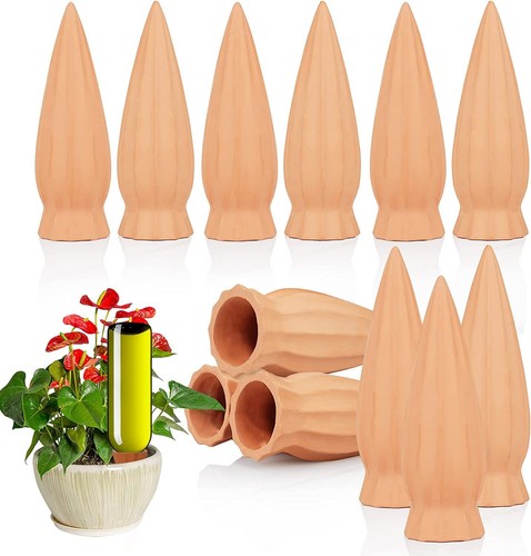 Plant Self-Watering Stakes 12 Pack Terracotta Plant Watering Stakes,Recycled ...