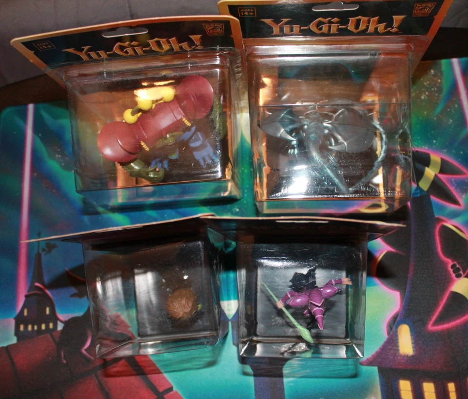 Yu-Gi-Oh 4 英寸套装(4 人物)系列 1 和 2 可动人偶底座 Neca 密封 — 第 2/4 张图片