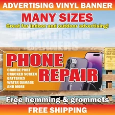 CELL PHONE REPAIR Advertising Banner Vinyl Mesh Sign Flag service laptop shop