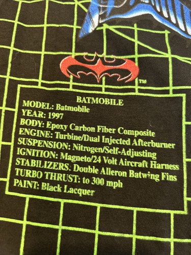 Batman And Robin Kids 90’s T- Shirt Youth All Over Print Vintage 1997 Sz XL - Picture 4 of 9
