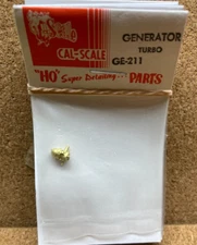 Steam Electric Generator Turbo (Brass Casting) Cal Scale Railroad 190-211 HO