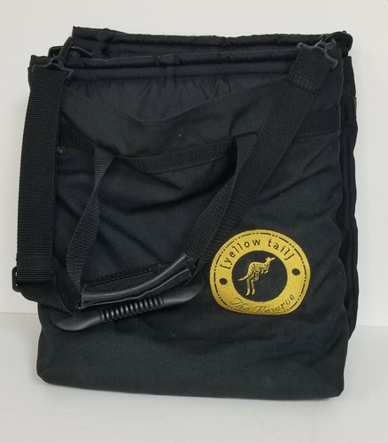Chill N Go Yellow Tail Wine Cooler Bag Black 6 Bottle Bag - Picture 9 of 12