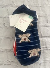 Womens Low Cut Socks Size 4-10 Lot of 6 Pair Soft Farm Animals XHILERATION
