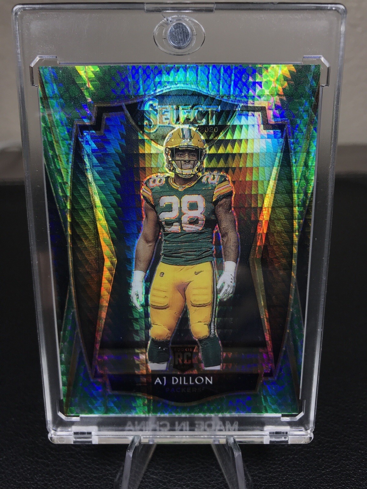 2020 Select AJ Dillon Dragon Scale Rookie Premier Level Prizm 41/67 Packers 🔥