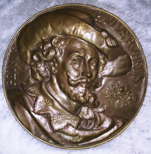 Large Copper Embossed Plaque Of Peter Paul Rubens Wall Hanging Approx 24