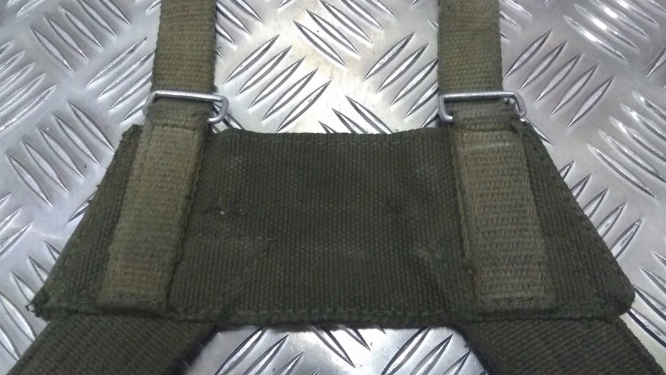 Harnais De Suspension Vintage Militaire D'Origine Vert Yoke HDRG2 - Photo 3/4