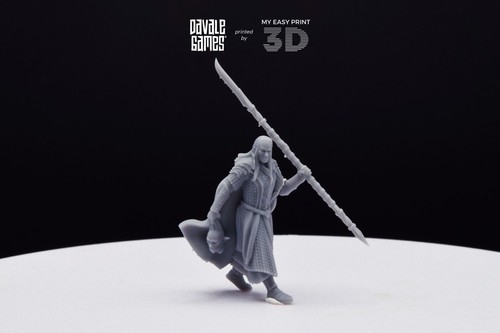 Wood Elf Captain Davale Games 3D Printed With High Quality Resin - Picture 2 of 10