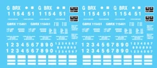 N Scale - Greenbrier Leasing Ortner Hopper Decal Set