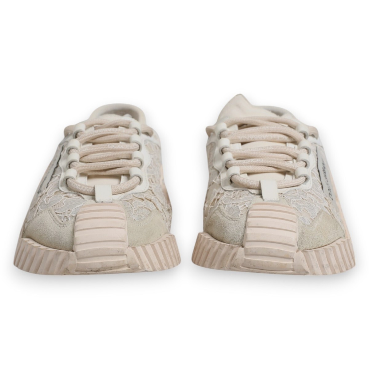 【DOLCE&GABBANA】NS1 スニーカー メッシュ ホワイト レディース DOLCE & GABBANA Shoes White Lace NS1 Low Top Sneaker Sports