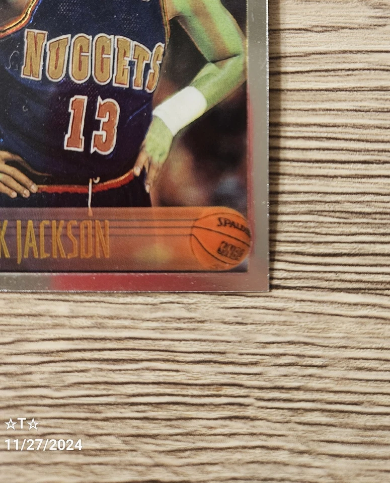 1996 Mark Jackson # 166 Topps Chrome Denver Nuggets NBA Trading Card - Image 3 of 4