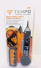 Tempo 711K Professional Tracing Kit 200EP-G Tone Probe 77GX Tone Generator & Bag