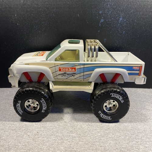 2002 Tonka High Wheelin' Monster Pickup Truck White 4 X 4 Racing Used - Picture 9 of 13