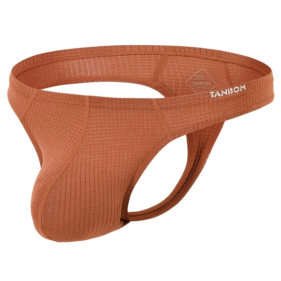 ZONBAILON Ropa Interior Para Hombre Sexy Mejora Bolso Sobresaliente Elástico Cómodo Tanga Foto 4 de 4