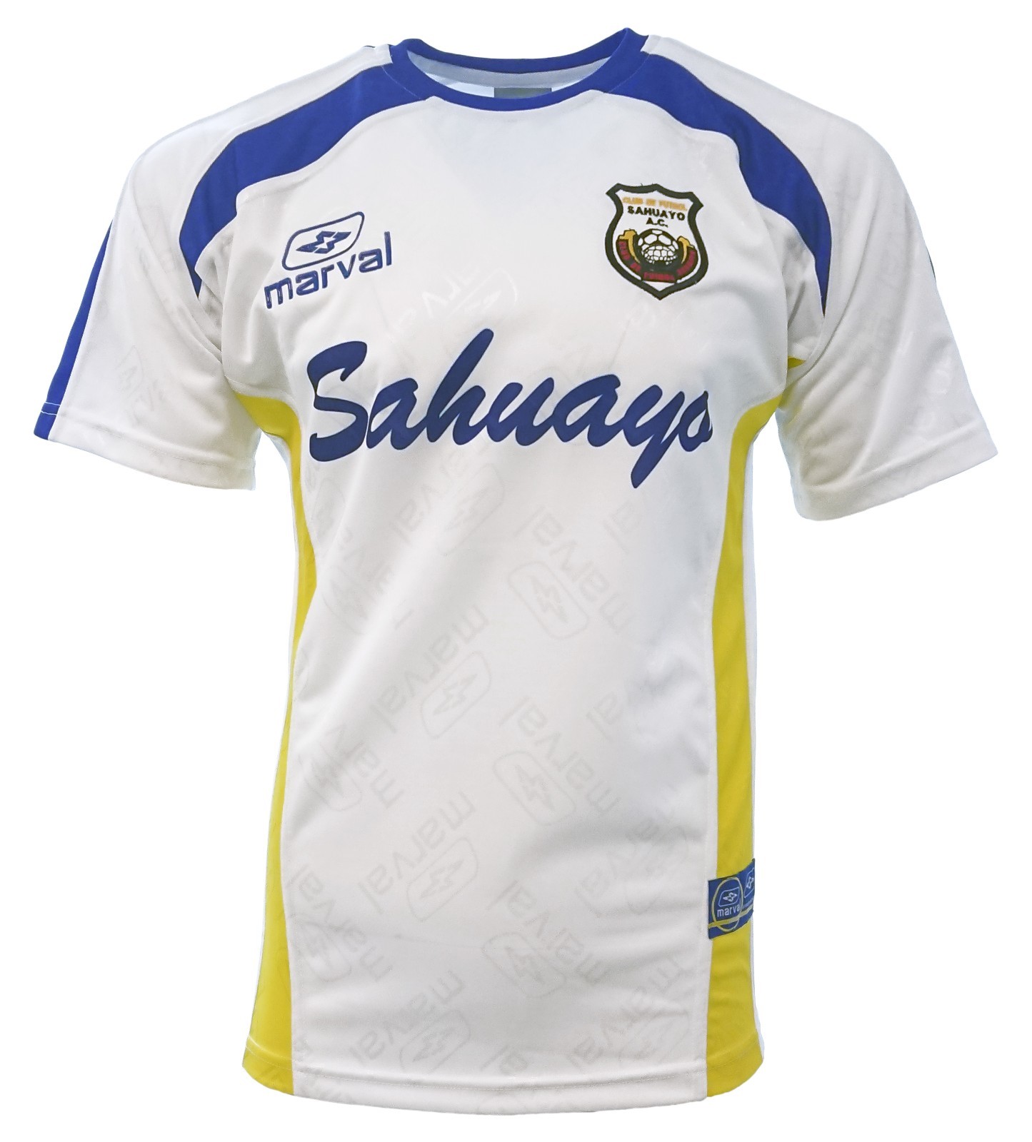 Sahuayo A.C  Adult Soccer Jersey White by Marval_100% Polyester_Made in Mexico_