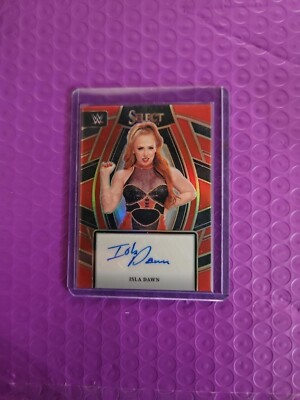 2024 Panini Select WWE Isla Dawn Auto Red Parallel 08/99
