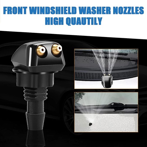 6x Adjustable Dual Holes Windshield Washer Nozzle Wiper Water Spray Jet for Cars - Picture 3 of 12