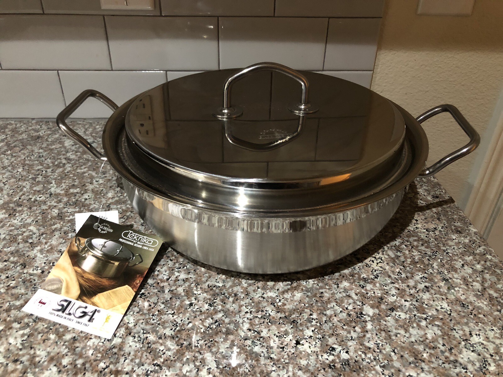 Silga Milano Teknika Stainless Cookware Casserole Pot 28 Cm With Lid