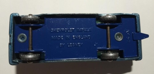 VINTAGE LESNEY MATCHBOX #57 1959 CHEVROLET IMPALA - BLAU - SILBERRÄDER - N/NEUWERTIG - Bild 6 von 6