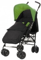Obaby Atlas Black/grey Stroller And Black Footmuff (lime) Obaby Atlas Black/grey Stroller And Black Footmuff (lime)