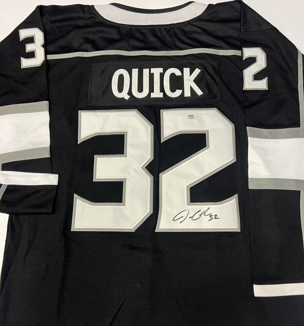 Jonathan Quick Autographed Signed Los Angeles Kings LA KINGS CUSTOM HOME BLACK JERSEY PSA ITP CERT 