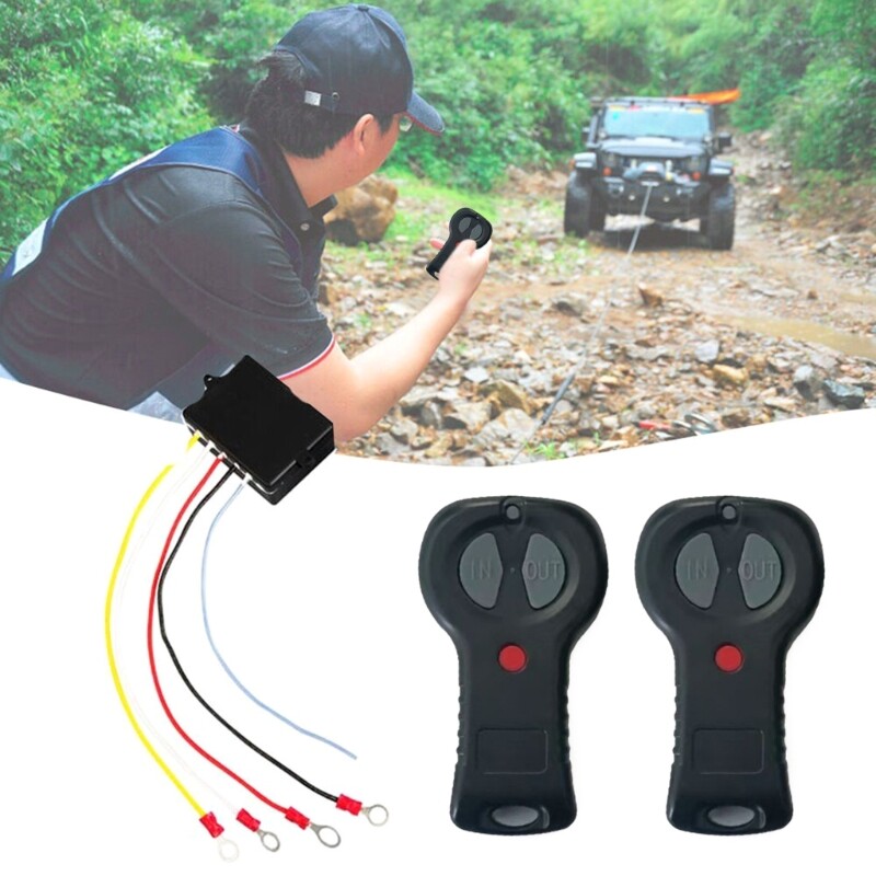 For BadlandsWireless Winch Remote 1 Pair 12V Handset Switch Controller
