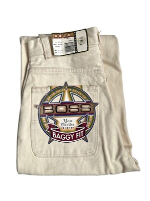 vintage BOSS jeans pants baggy fit mens size 28M deadstock NWT 90s