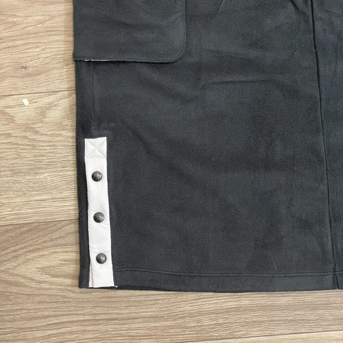 Nike Sporty Black & White Fleece Snap Button Skirt Youth sz XL Knee Length - Picture 7 of 10