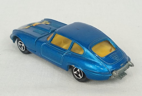 Vintage 1970's Majorette # 207 blue Jaguar E type V 12 France 1:60 - Picture 2 of 7