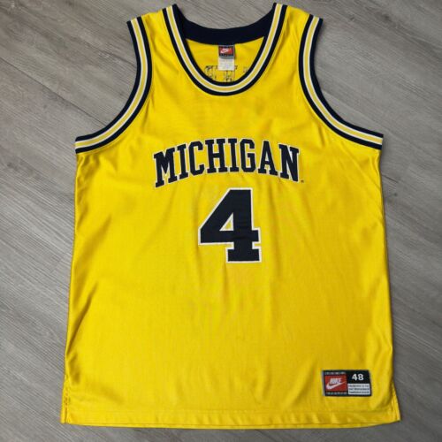 Authentic CHRIS WEBBER Michigan Wolverines Jersey 48 XL Nike Fab 5 Vintage