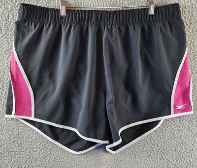 Reebok Plus Size ID Train Woven Shorts Women's 1X/16W Black Semi Pullon