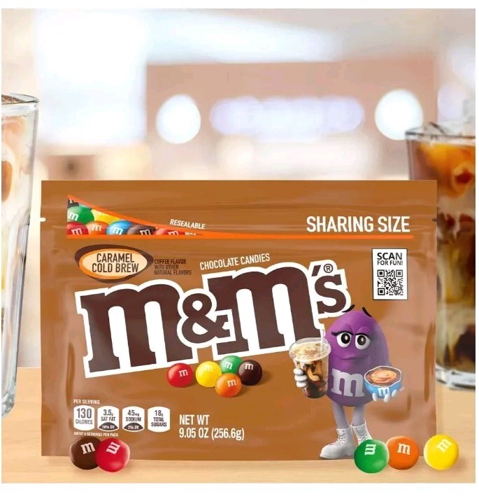 M&M's Caramel Cold Brew Chocolate Candy - Sharing Size Resealable