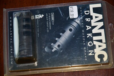 Lantac  Drakon Advanced Muzzle Brake 7.62x 39mm/14 x 1 Steel Black new