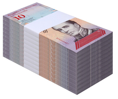 Venezuela Bolivar Soberano, 2018 10 Bolivars.. 1000 pcs  UNC, USA SELLER 