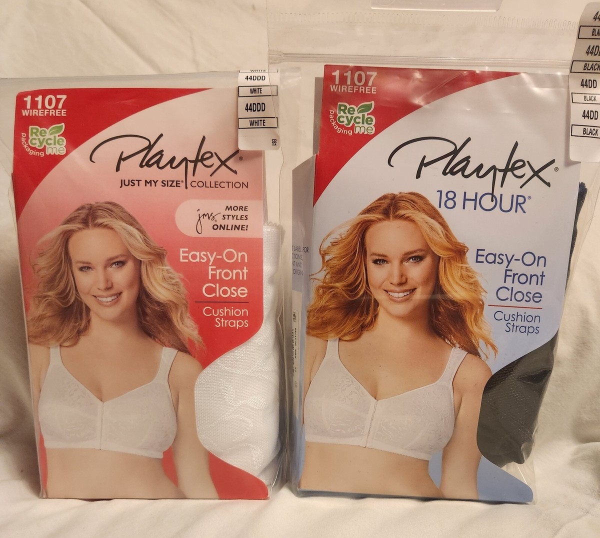 Playtex Just my size 1107 Easy On Front Close Choose Color and Size  NEW!!