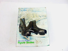 Vintage American Rocket Insulated Figure Skates Boys 4 Black