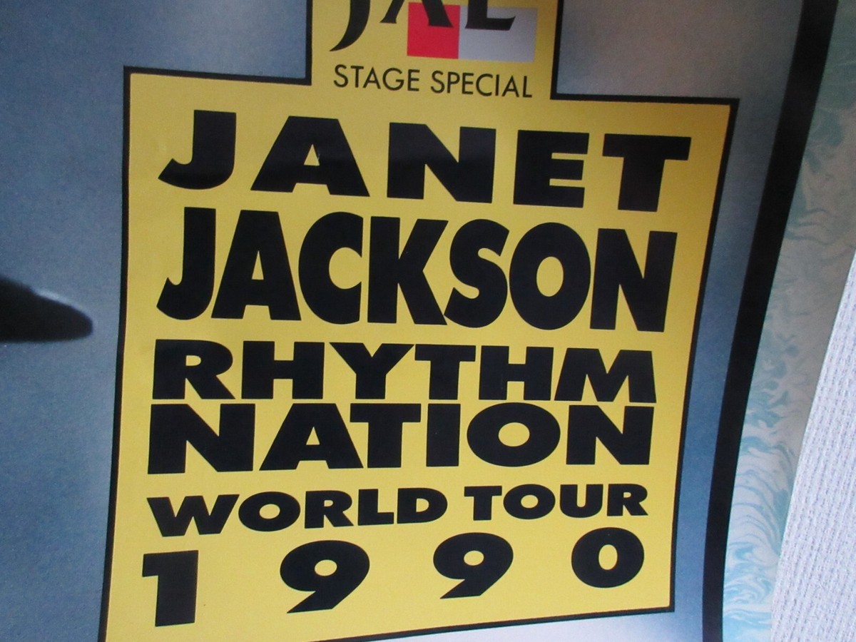 Janet Jackson Rhythm Nation Japan Tour 1990 Japan Promo Poster