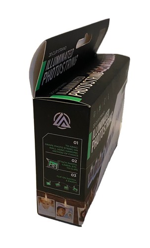 LitezAll Illuminated Photostring 20ct LED Lighted Photo Clips ~New - Picture 4 of 4