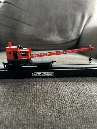Life Like T-582 HO New York Central Crane Car w/Working Crane 2136 Browning - Bild 3 von 5