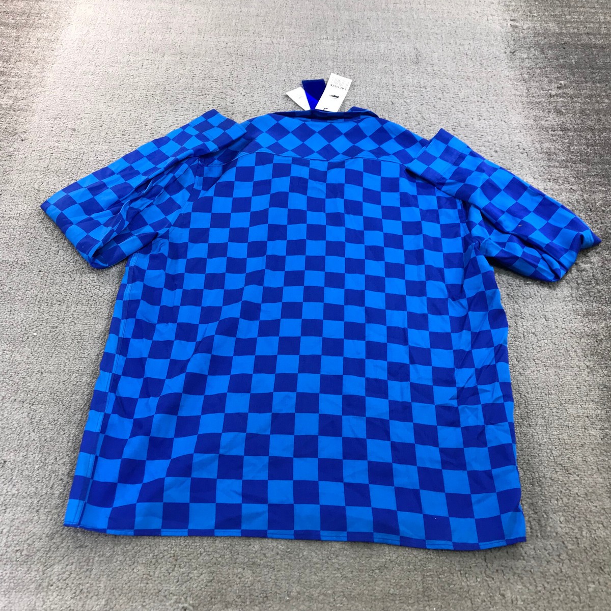 LACOSTE ストライプジャージ 青　ジョコビッチモデル USサイズL sh7541-ixw-fn.
