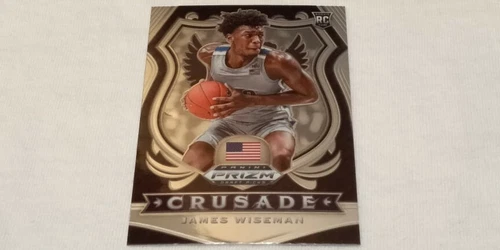 James Wiseman 2020 Panini Prizm Draft Picks Rookie Card #82 Crusade Warriors