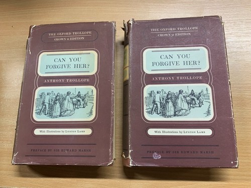 1948 ANTHONY TROLLOPE "CAN YOU FORGIVE HER?" VOLUMES 1 & 2 BOOKS (P8) - Picture 1 of 23