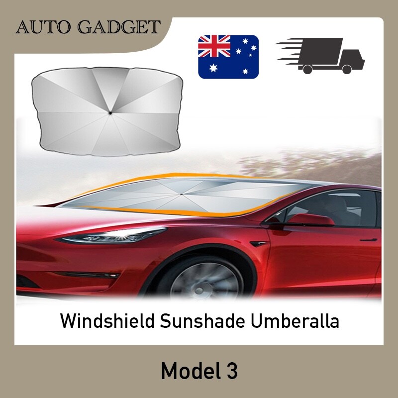 Tesla Accessories Model 3 Windshield Sunshade Umbrella Foldable UV Cover