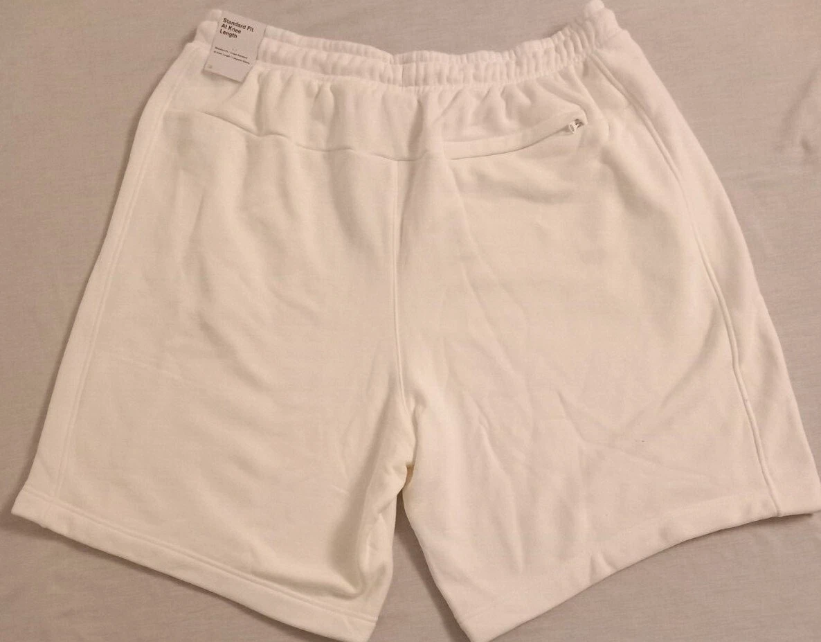 Nike Sportswear Off White Mens Sweat Shorts Knee Length Size XXL RRP 49.95
