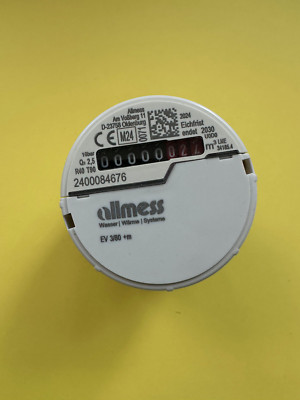 Allmess Wohnungswasserzähler kalt/warm EV 3/80-V+m 2,5m3/h (Eichjahr 2024)