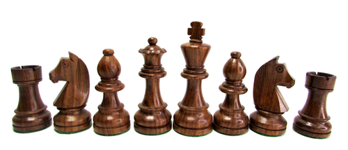 Artisan Maple & Walnut Handcrafted Chess Set Weighted Pieces JK Creative Wood - Picture 10 of 18