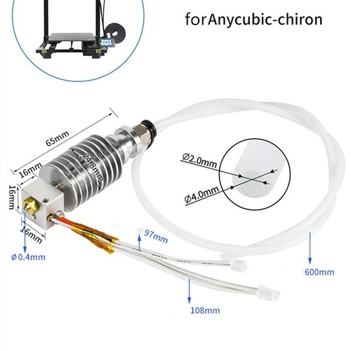 for ANYCUBIC Chiron Series 3D Printer Hotend 3D Printer Printhead Supplies - Zdjęcie 5 z 14