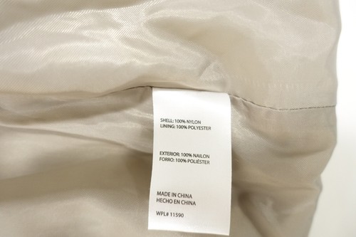 ORIGINAL WEATHERPROOF VINTAGE KHAKI BEIGE XL NYLON HOODED WINDBREAKER JACKET NEW - Picture 7 of 8