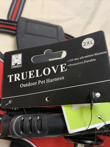 NEW Truelove Dog Harness Scotchlite Reflective Red Size XXL - Picture 3 of 7
