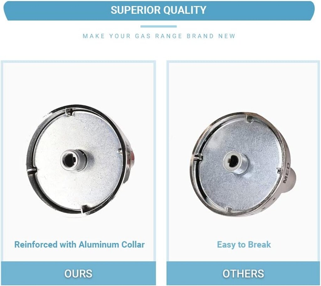 5X Updated Gas Stove Range Knobs Switch DG6400472A for Samsung Oven