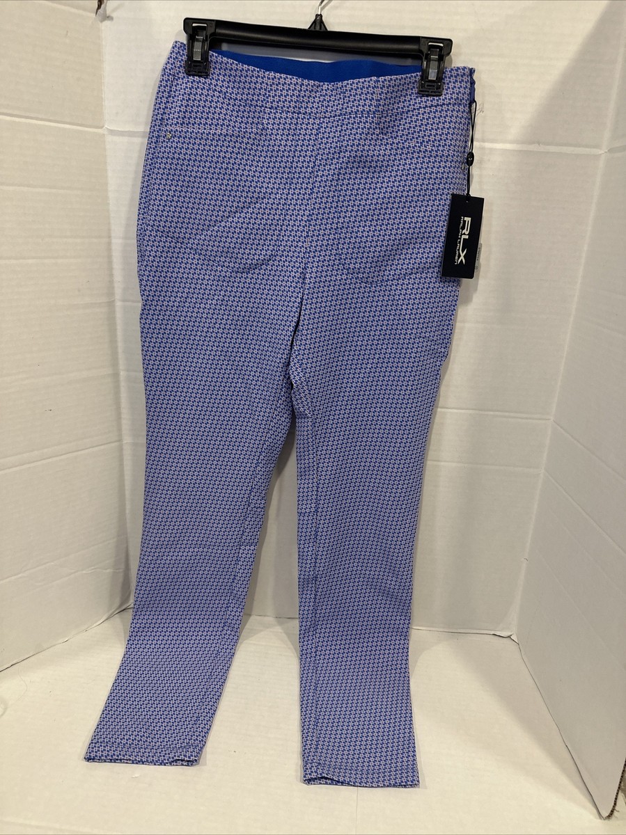 RLX Ralph Lauren Golf Pants Stretch Womens SZ 4 Blue Diamond NWT